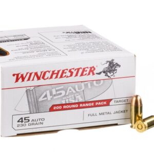 200 Rounds of .45 ACP Ammo by Winchester – 230gr FMJ