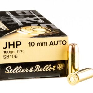 1000 Rounds of 10mm Ammo by Sellier & Bellot – 180gr JHP