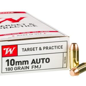 500 Rounds of 10mm Ammo by Winchester USA – 180gr FMJ