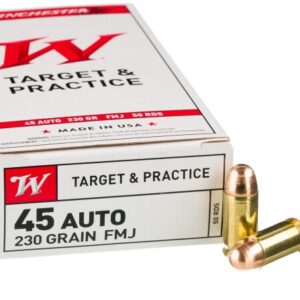 50 Rounds of .45 ACP Ammo by Winchester – 230gr FMJ