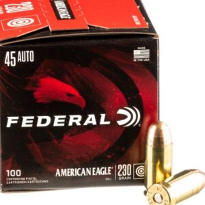 100 Rounds of .45 ACP Ammo by Federal – 230gr FMJ