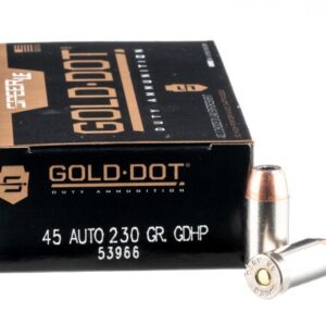 50 Rounds of .45 ACP Ammo by Speer – 230gr JHP
