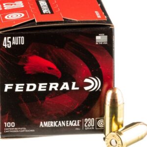500 Rounds of .45 ACP Ammo by Federal American Eagle – 230gr FMJ
