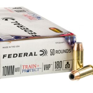 50 Rounds of 10mm Ammo by Federal Train + Protect – 180gr JHP
