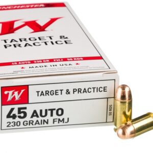 500 Rounds of .45 ACP Ammo by Winchester – 230gr FMJ