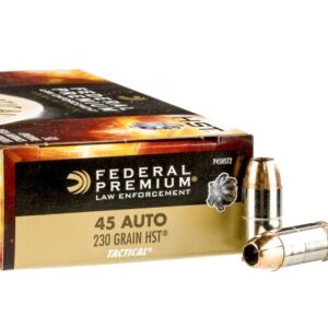 1000 Rounds of .45 ACP Ammo by Federal – 230gr JHP HST LE