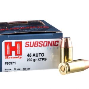 200 Rounds of .45 ACP Ammo by Hornady Subsonic – 230gr JHP