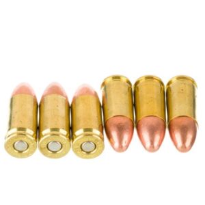 1000 Rounds of 9mm Ammo by Blazer Brass – 115gr FMJ