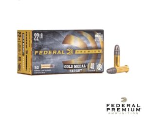 Federal Gold Medal Target .22LR 40gr. Solid 50rds